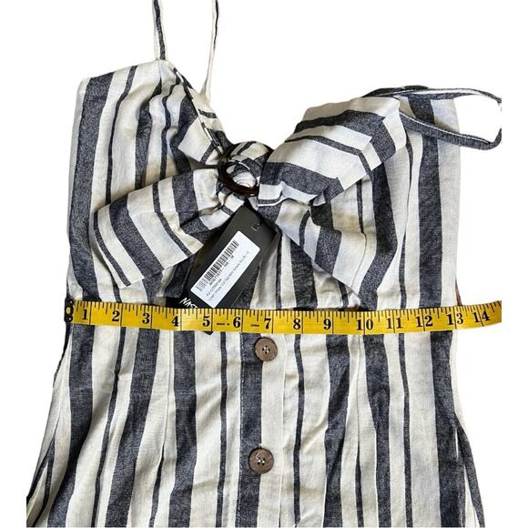 Nasty Gal On the Right Lines Striped Cut-Out mini Dress NWT - Picture 14 of 16